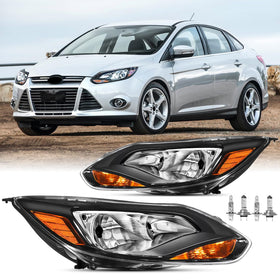 Aresparts front view of both headlights showing accurate fit and improved visibility