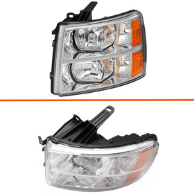 Aresparts headlight next to ruler demonstrating exact dimensions for proper fitment