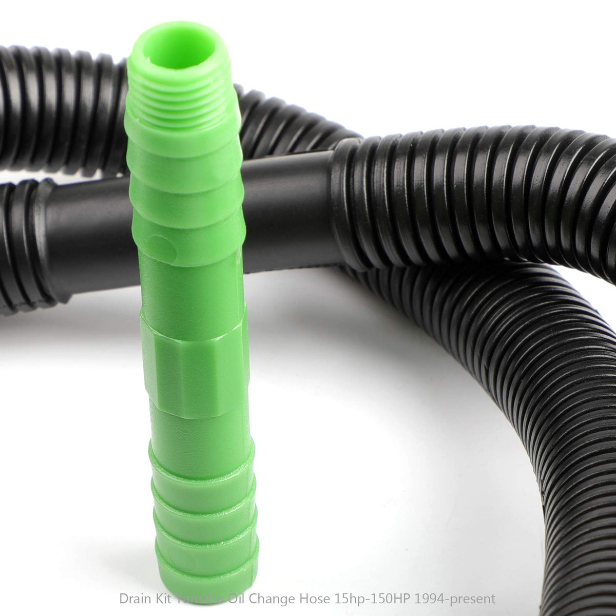 Areyourshop hose laid beside bucket illustrating 105cm length and clean disposal