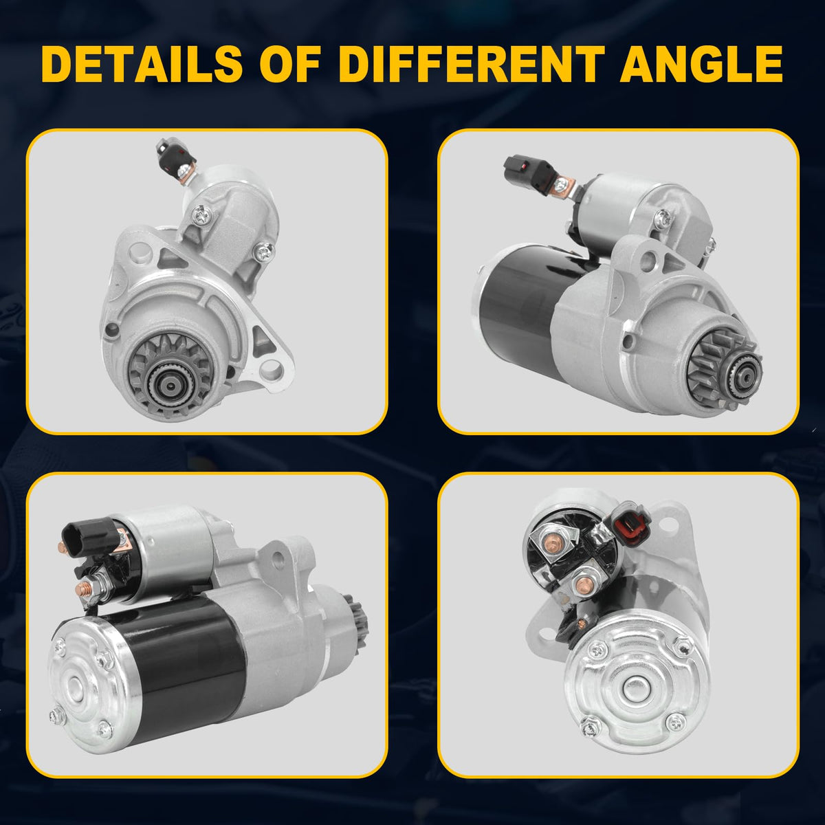 Argomar starter in hand scale comparison demonstrating compact size and fitment