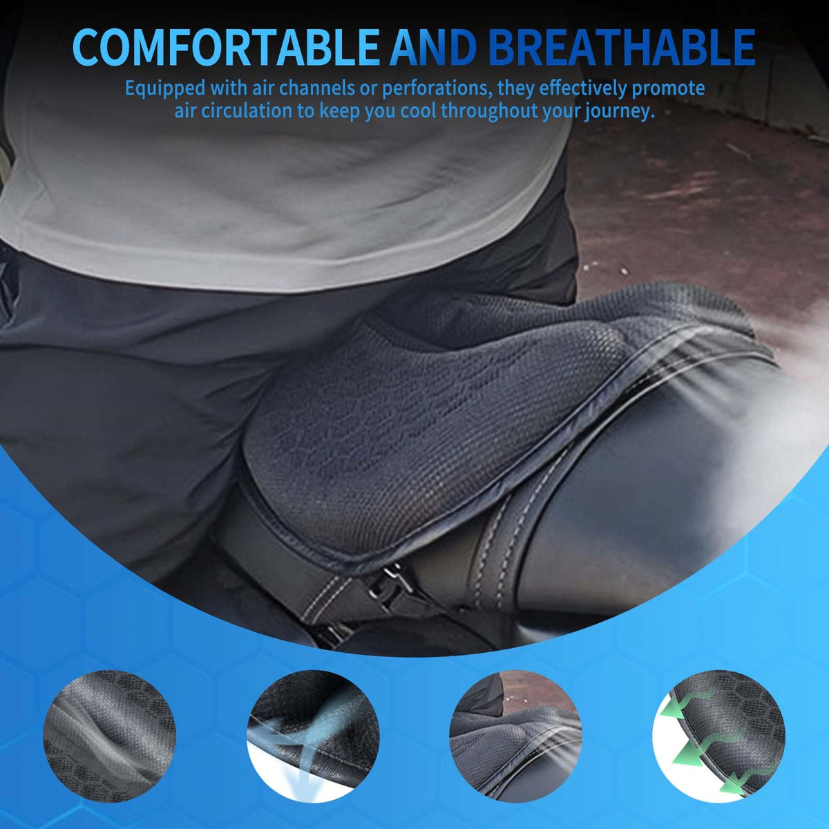 AriKroii folded cushion demonstrating compact storage and portability