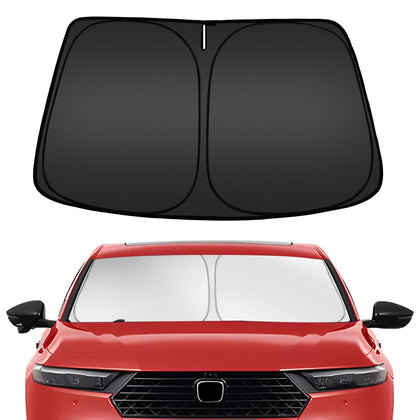 ARISMOTOR front view on Accord windshield showing full coverage benefit