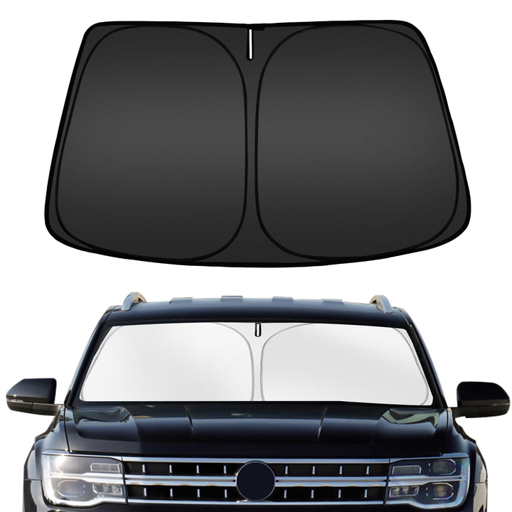 ARISMOTOR front view fitted on Atlas Cross Sport, protects interior from sun