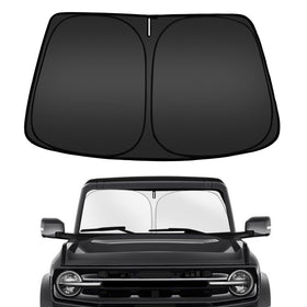 ARISMOTOR front view showing full windshield coverage and neat fit