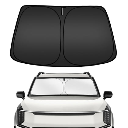 ARISMOTOR front view showing full windshield coverage and vehicle protection