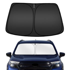 ARISMOTOR front view on Forester windshield showing full coverage and clean fit