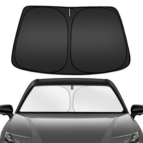 ARISMOTOR front packaging showing Camry-specific sun shade and included storage bag benefits protection