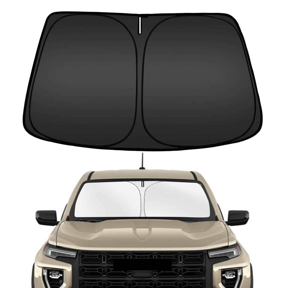 ARISMOTOR front packaging for GMC Canyon shade shows fit and benefit