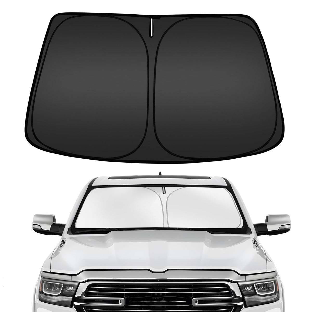 ARISMOTOR front packaging view showing custom Ram 1500 fit and neat storage