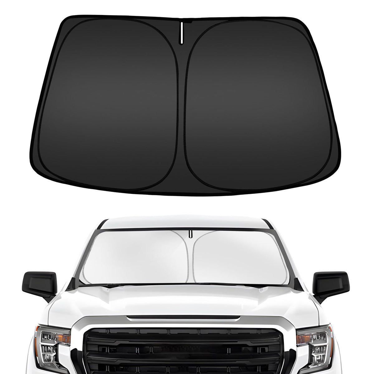 ARISMOTOR front view on Silverado showing full coverage and protection