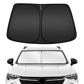 ARISMOTOR front view installed on Buick Envision windshield showing full coverage benefit