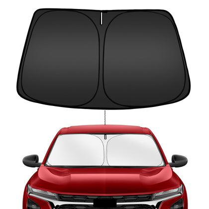 ARISMOTOR front view of fitted shade on Chevy Trax showing full coverage benefit