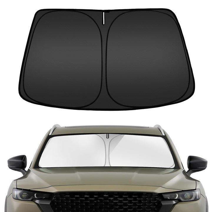 ARISMOTOR front view installed on Mazda CX-50 showing full coverage benefit