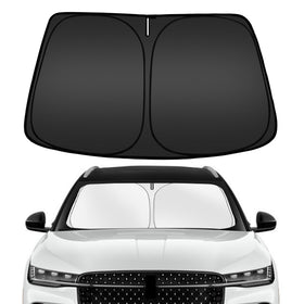 ARISMOTOR front view showing full windshield coverage and clean fit benefit
