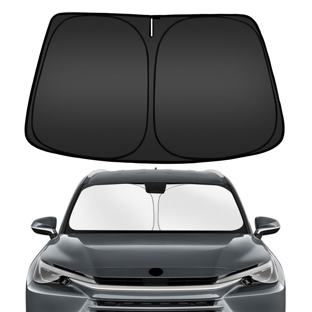 ARISMOTOR front view sun shade fitted perfectly and blocking sun