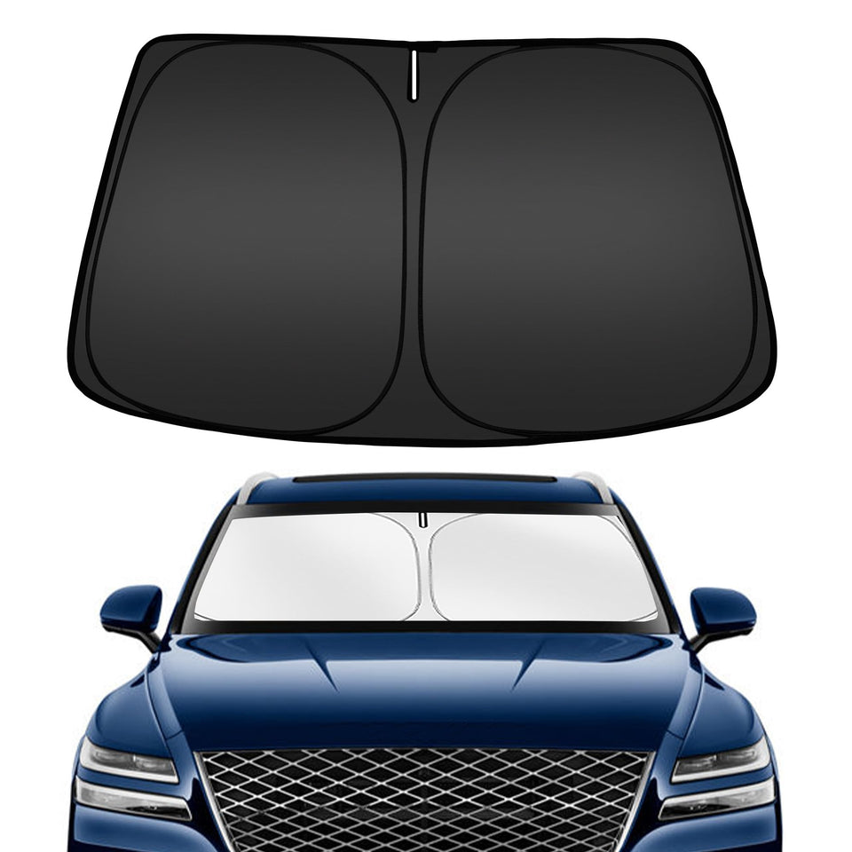 ARISMOTOR sun shade front packaging showing model fit and benefits