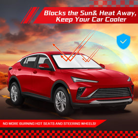 ARISMOTOR lifestyle parked car with shade keeping cabin cooler
