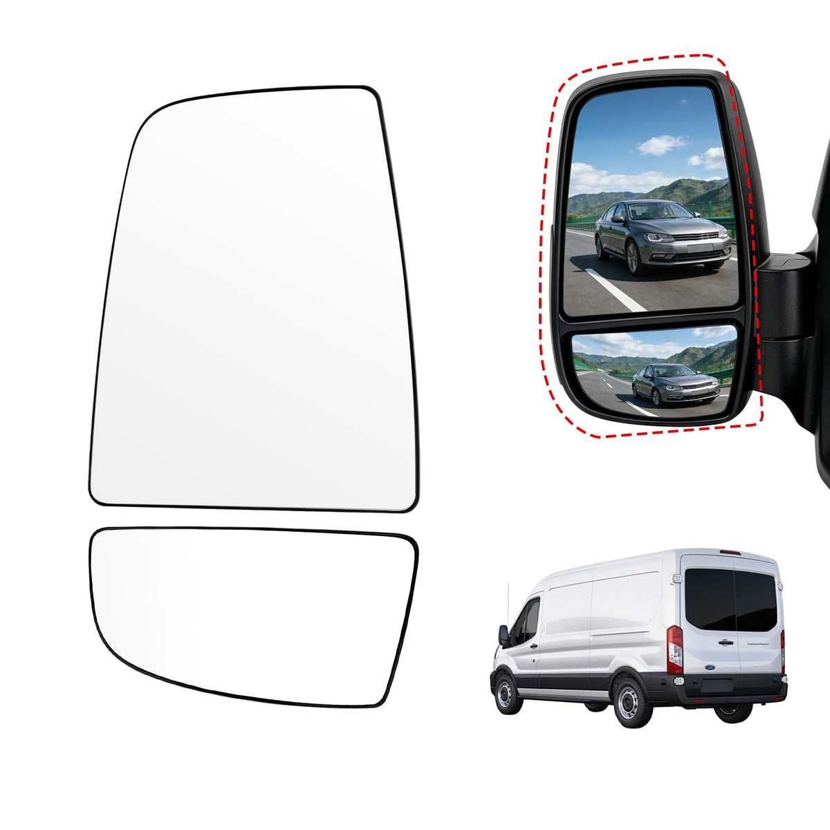 Aritoxy mirror replacement on work van, professional repair benefit