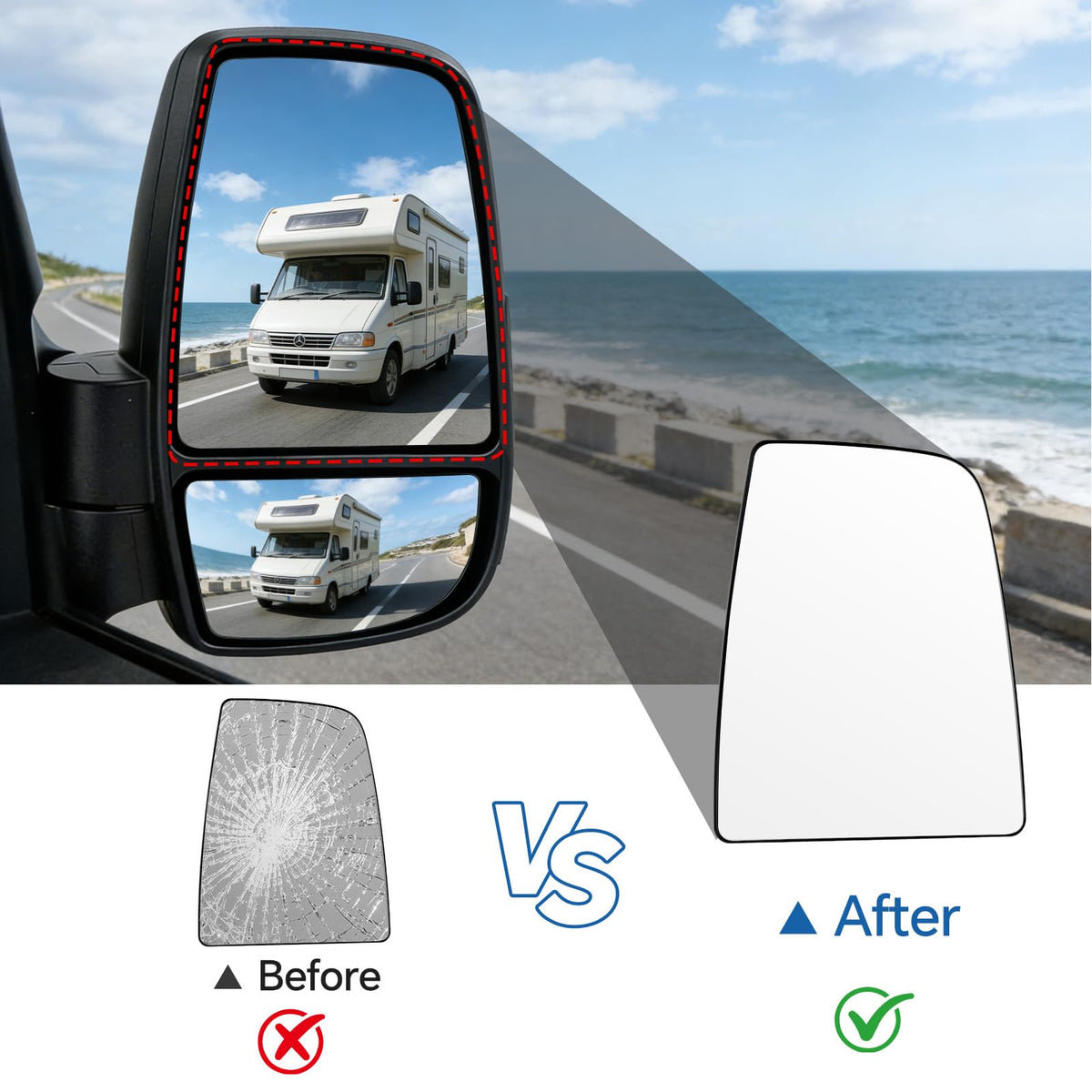Aritoxy packaging box with mirror and accessories included