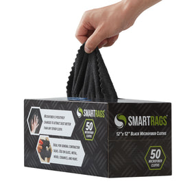 Arkwright dispenser box open with pop-up cloth for convenient one-handed pull