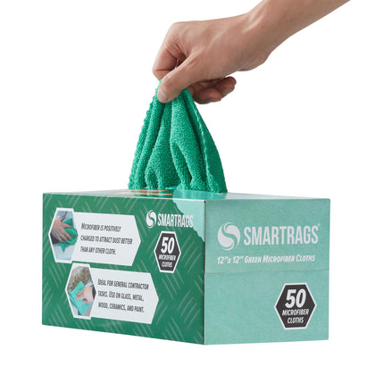 Arkwright box of Smart Rags front view showing pack and branding for organized storage