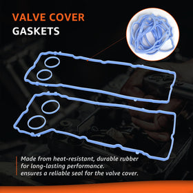 Armker organized layout of upper and lower intake gaskets ready for install