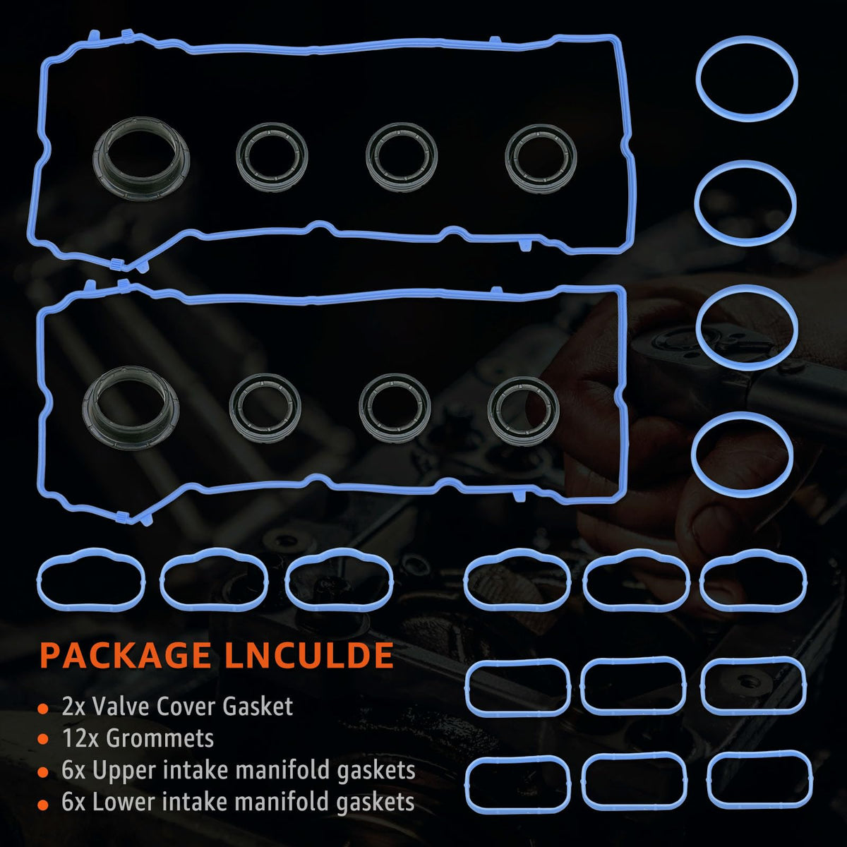 Armker gasket kit installed in engine bay demonstrating proper fit and reliability