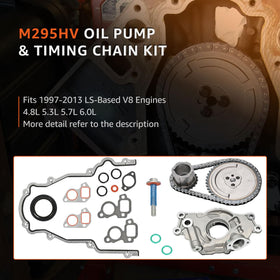 Armker timing chain with cam and crank sprockets detail for precise timing