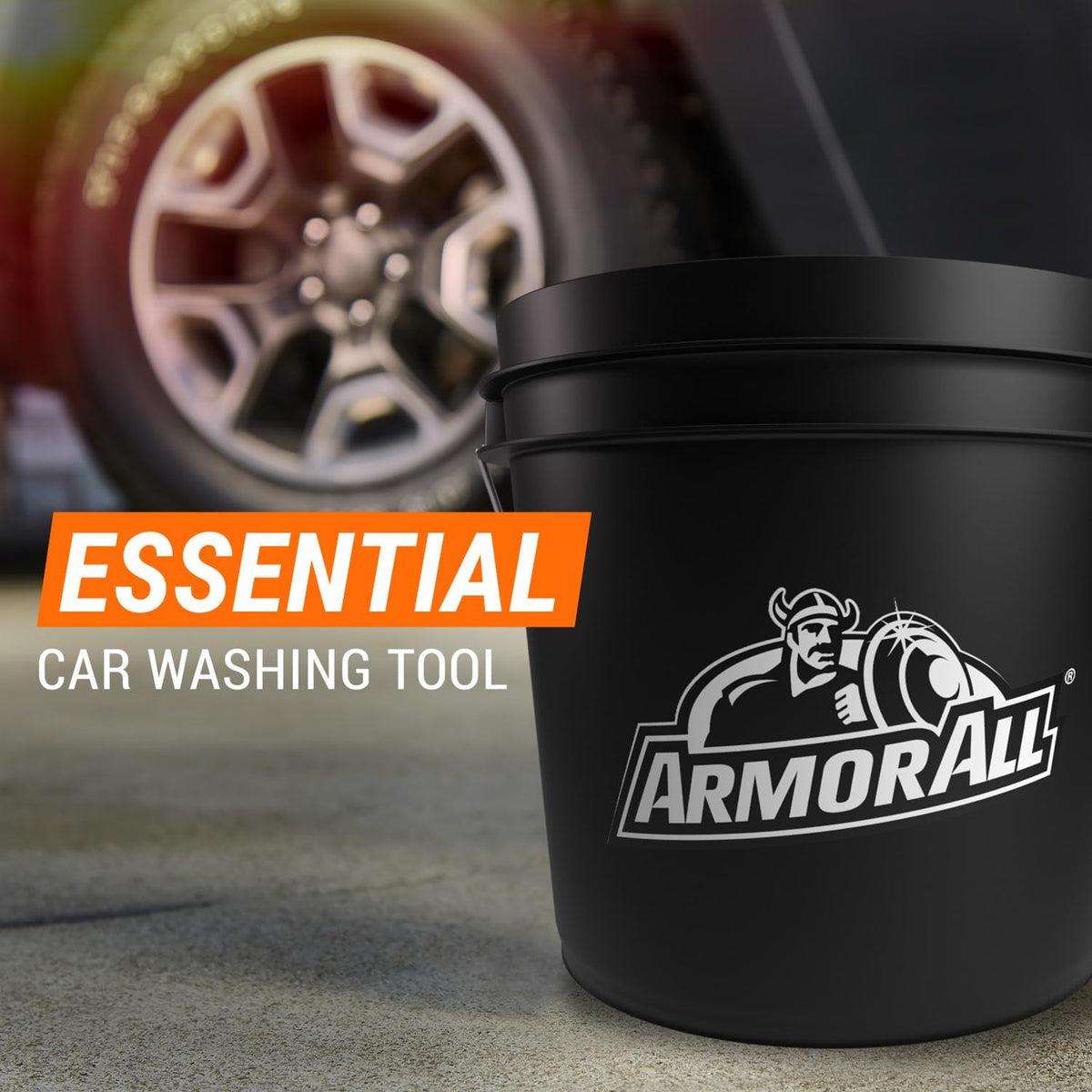 Armor All bucket filled with wash kit for organized cleaning