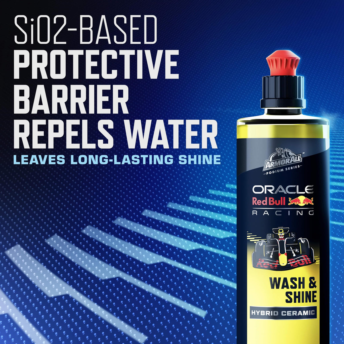 Armor All exterior detailer spraying paint surface to increase gloss and water beading