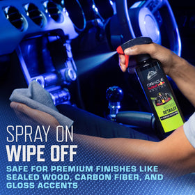 Armor All Exterior Detailer spray bottle highlighting quick gloss and hydrophobic benefit