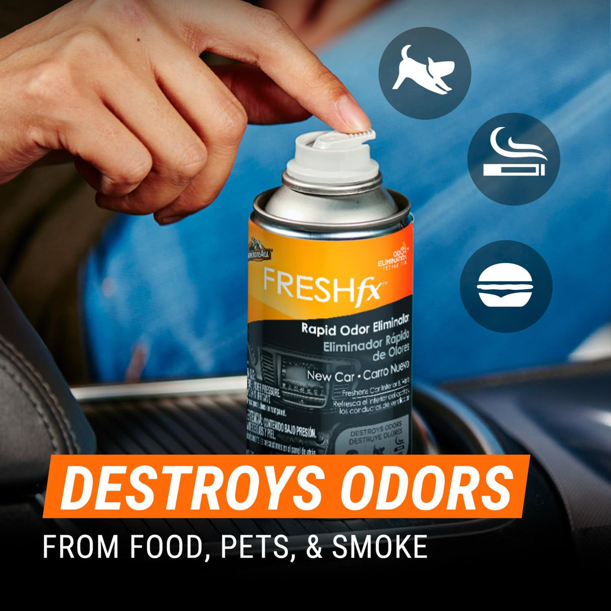 Armor All fogger releasing fine mist to reach vents and upholstery