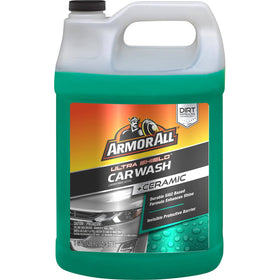Armor All front bottle showing gallon size and clear product branding benefits