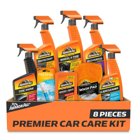 Armor All front packaging showing full 8-piece kit and convenience