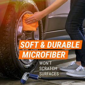 Armor All towel cleaning a car dashboard safely removing dust without scratching or residue