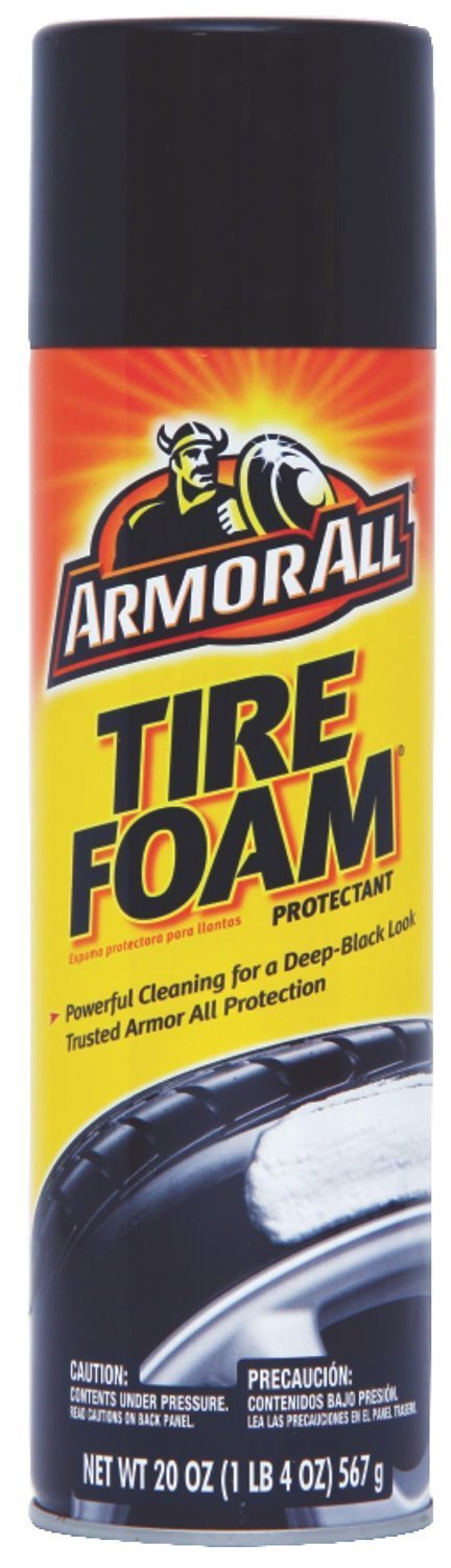Armor All can front view showing label and easy spray for fast tire cleaning