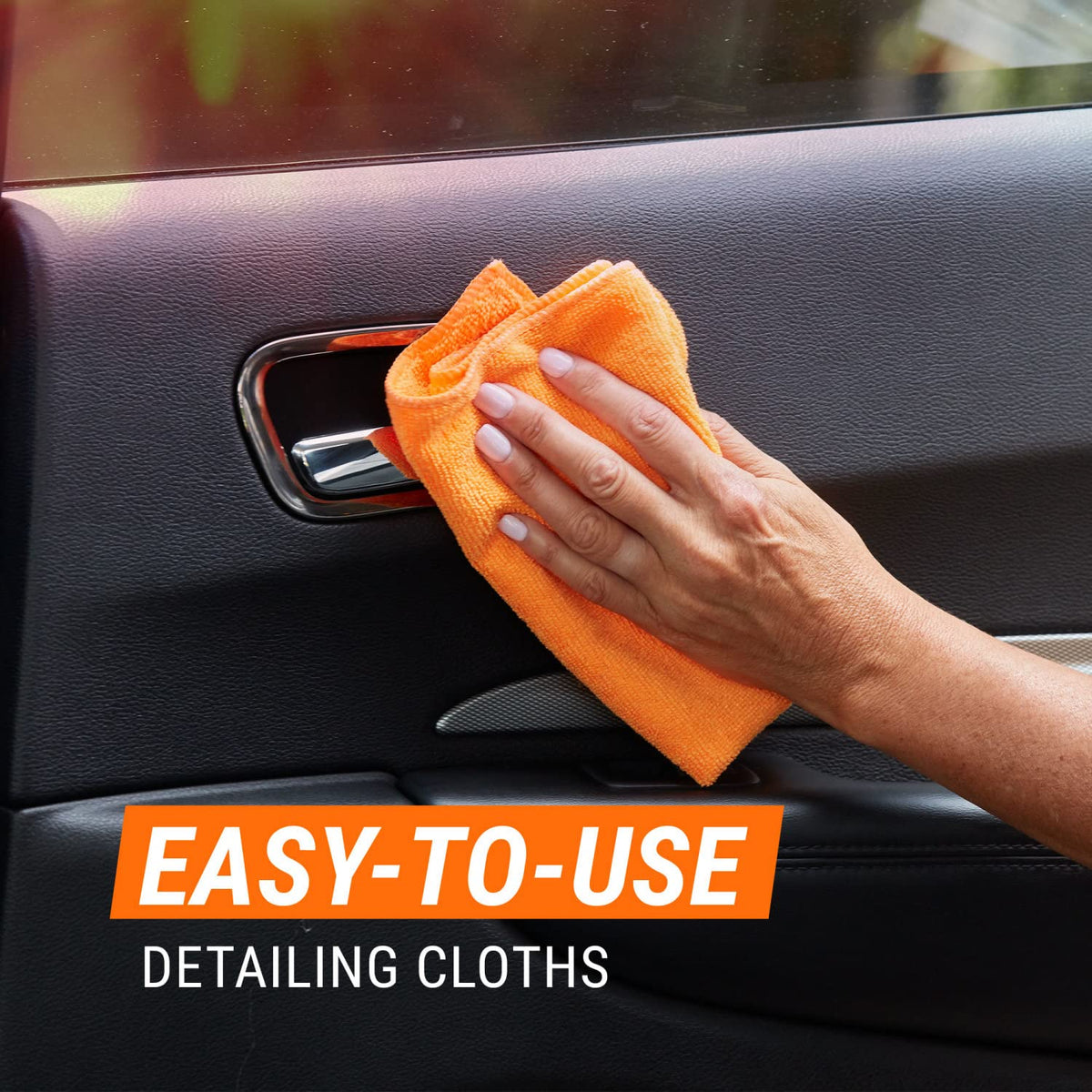 Armor All towel absorbing spilled liquid demonstrating high absorbency and fast drying performance