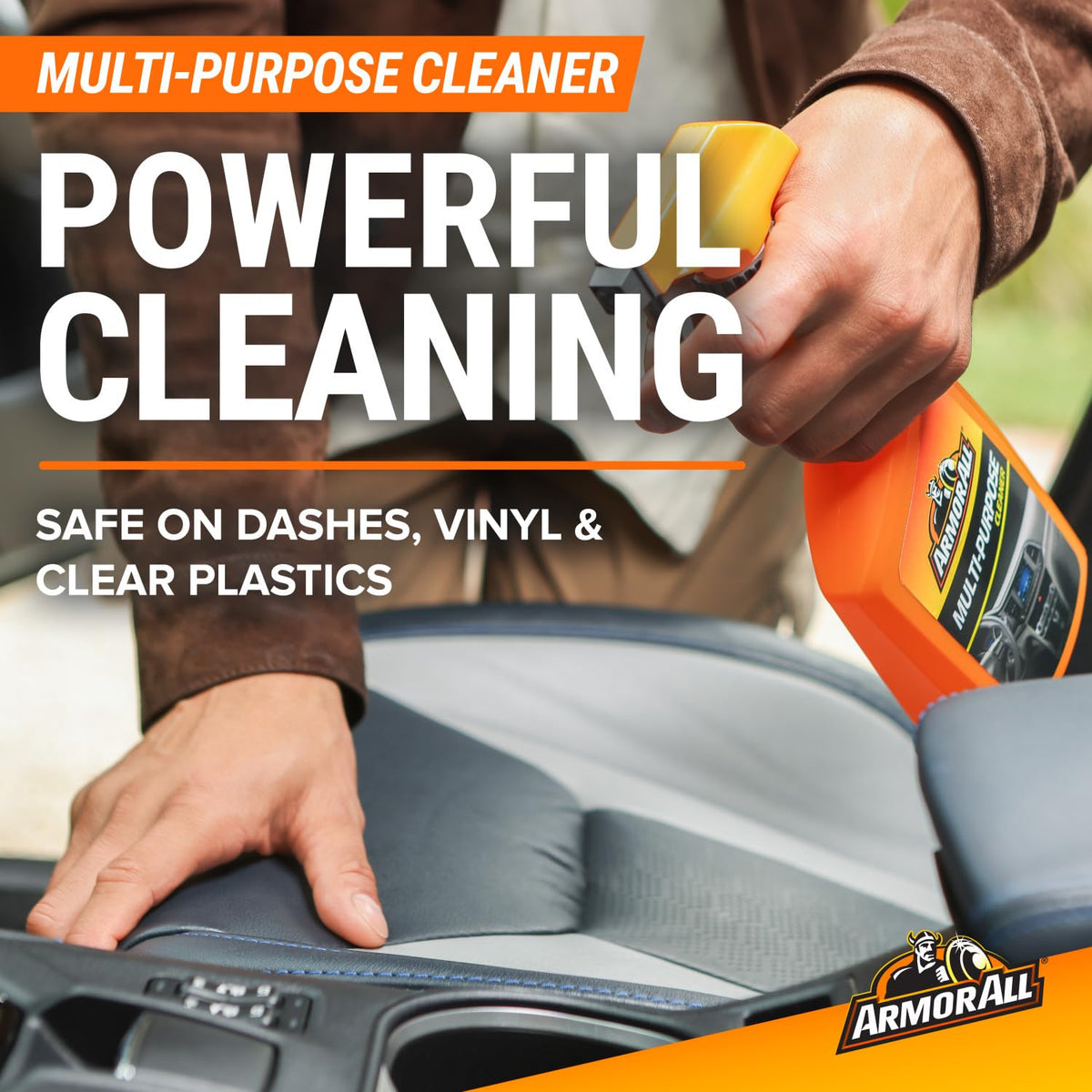 Armor All wheel and tire cleaner removing brake dust for clean rims