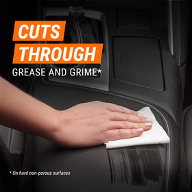 Armor All canister stored in trunk, highlighting travel-ready convenience and easy access