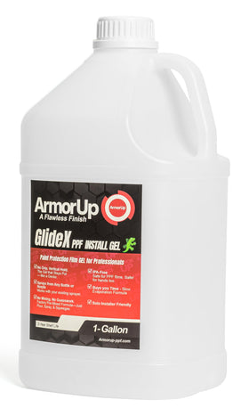 ARMOR UP gallon container front view shows professional-grade PPF gel