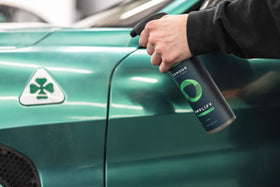 Armour Detail Supply microfiber wipe in use delivering streak-free finish