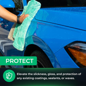 Armour Detail Supply beading on hood demonstrating hydrophobic protection