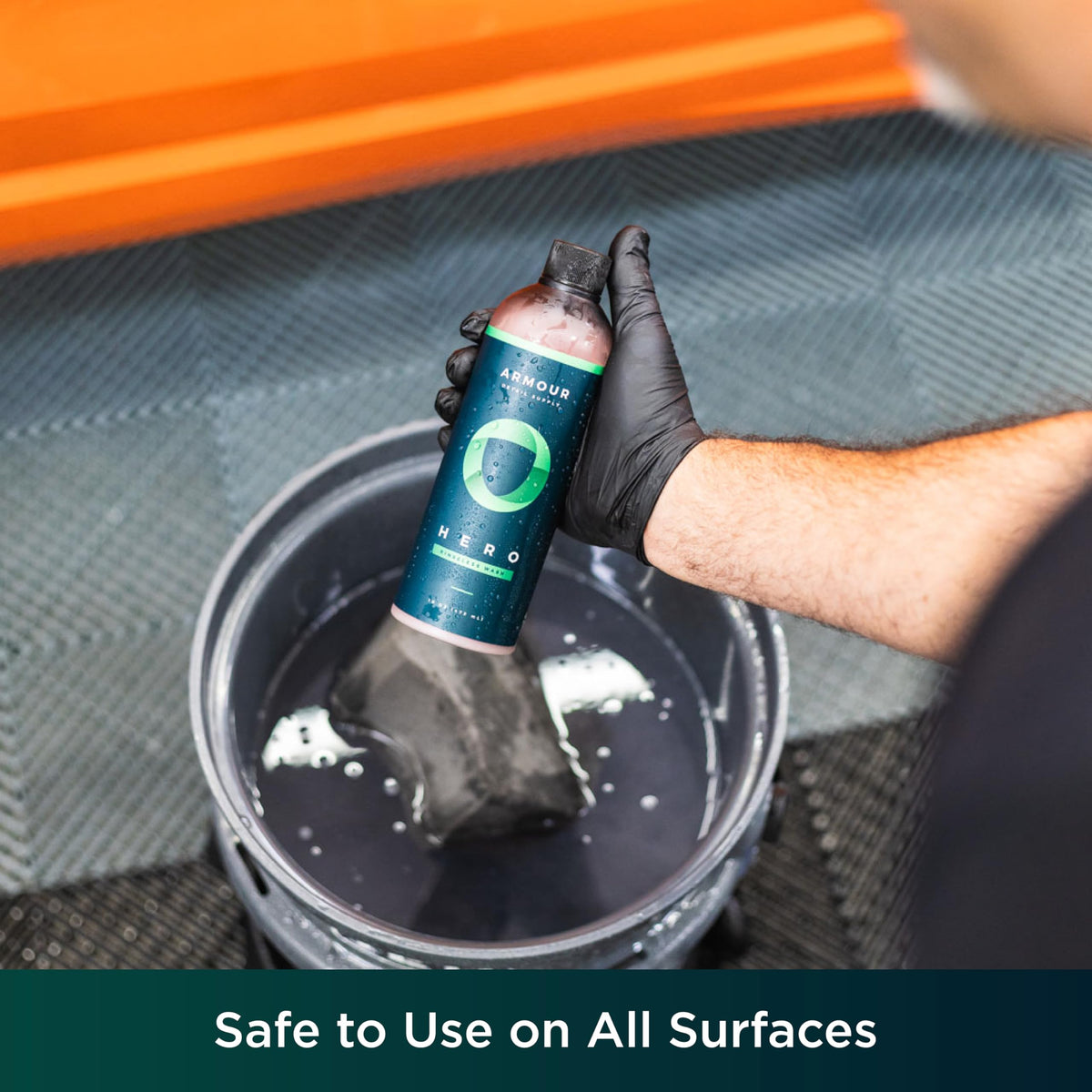 Armour Detail Supply HERO on ceramic-coated paint showing safe, residue-free finish
