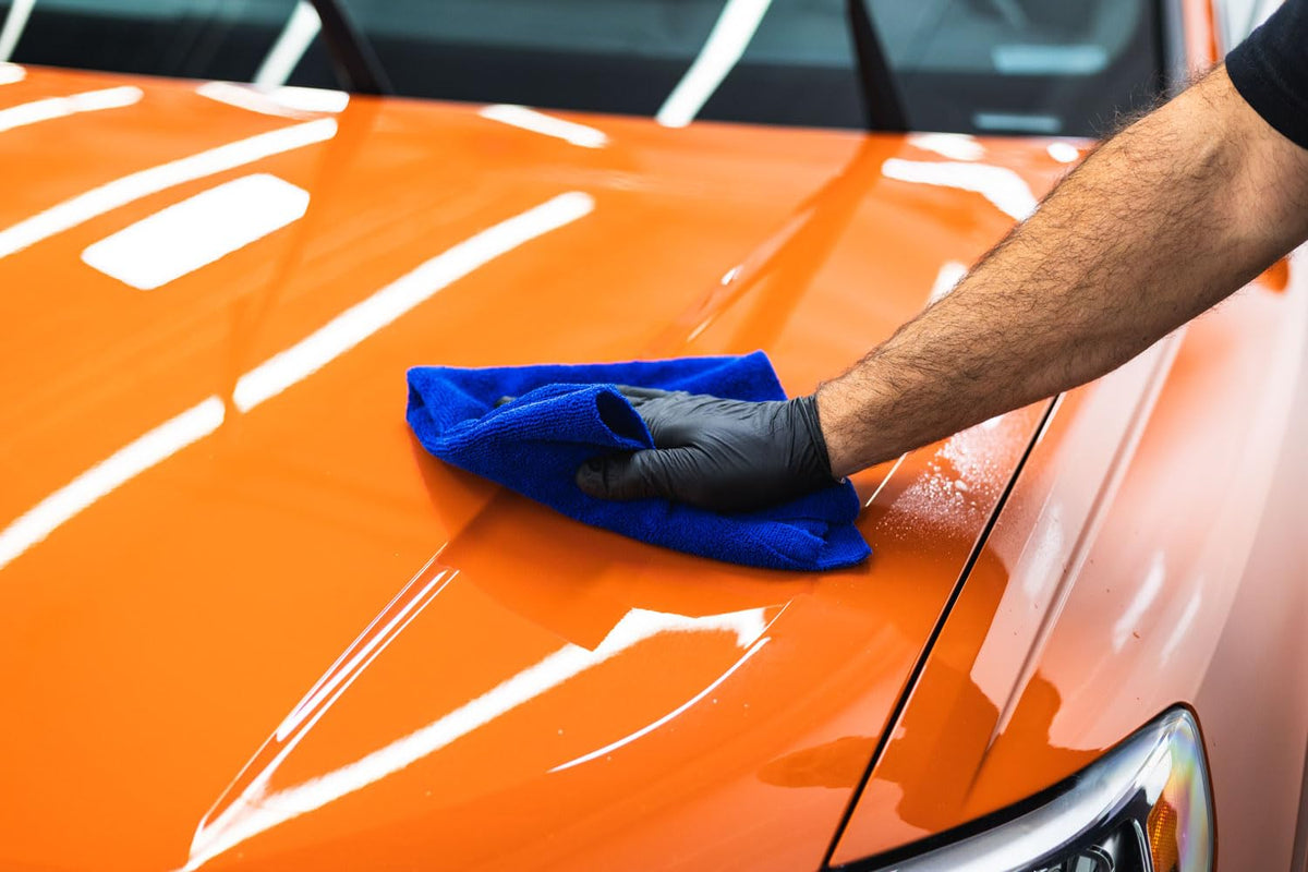 Armour Detail Supply being applied to a car door panel before coating