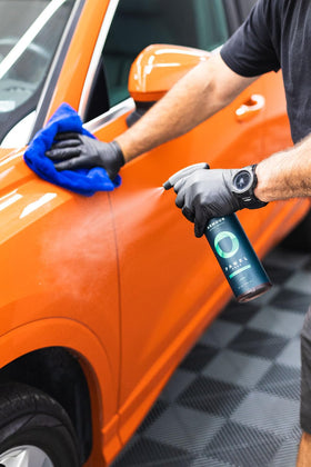 Armour Detail Supply wiped with microfiber demonstrating low-marring finish