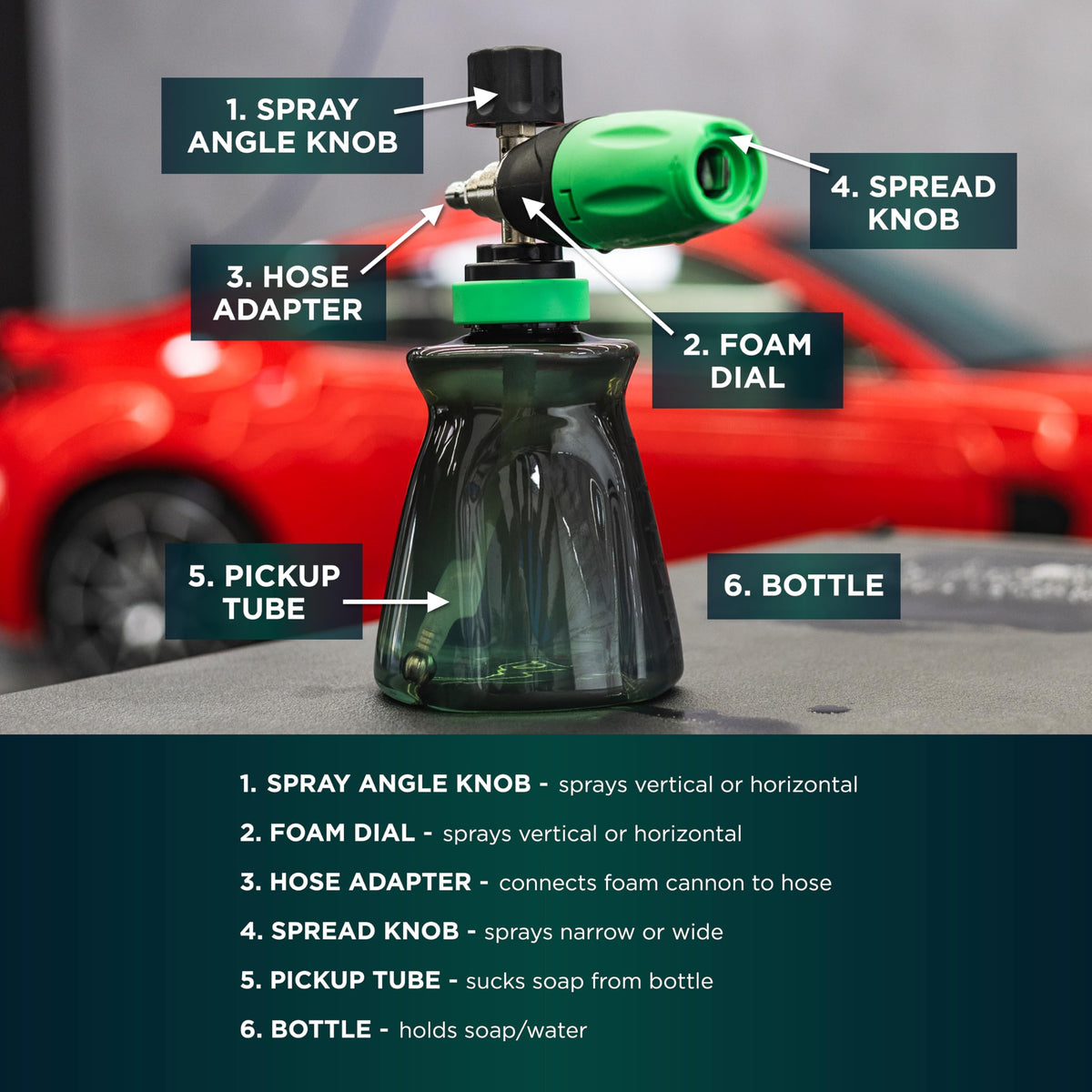 Armour Detail Supply DRFT silicone weighted dip tube and inlet filter for consistent pickup