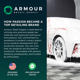 Armour Detail Supply DRFT used in driveway car wash highlighting time-saving foam coverage