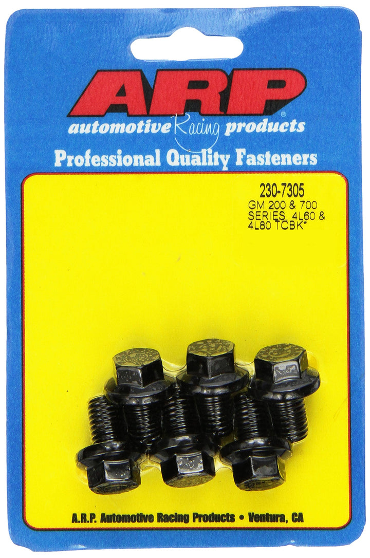 ARP 2307305 front view showing six chromoly bolts and package, durable fit