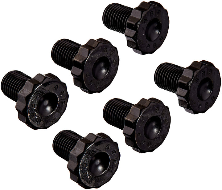 ARP flexplate bolt kit front view showing six chromoly bolts for secure fastening
