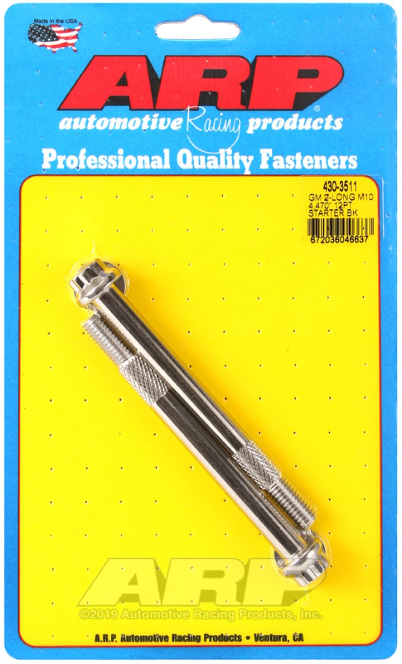 ARP starter bolt kit front view showing stainless bolts and reliable fitment